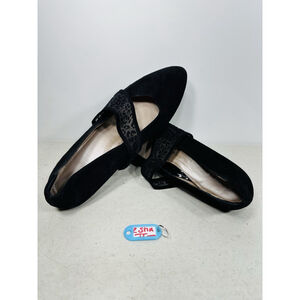 BEAUTIFEEL Black Suede Leather Heels Pumps US 9-9,5 EU 40